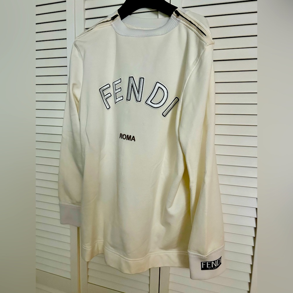 F is Fendi logo eyelet sweatshirt - Picture 1 of 10
